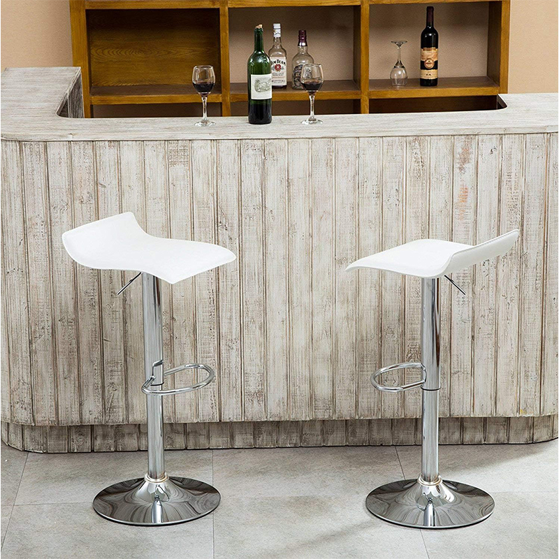 Silla para Bar de Cuerina con Soporte para Pie