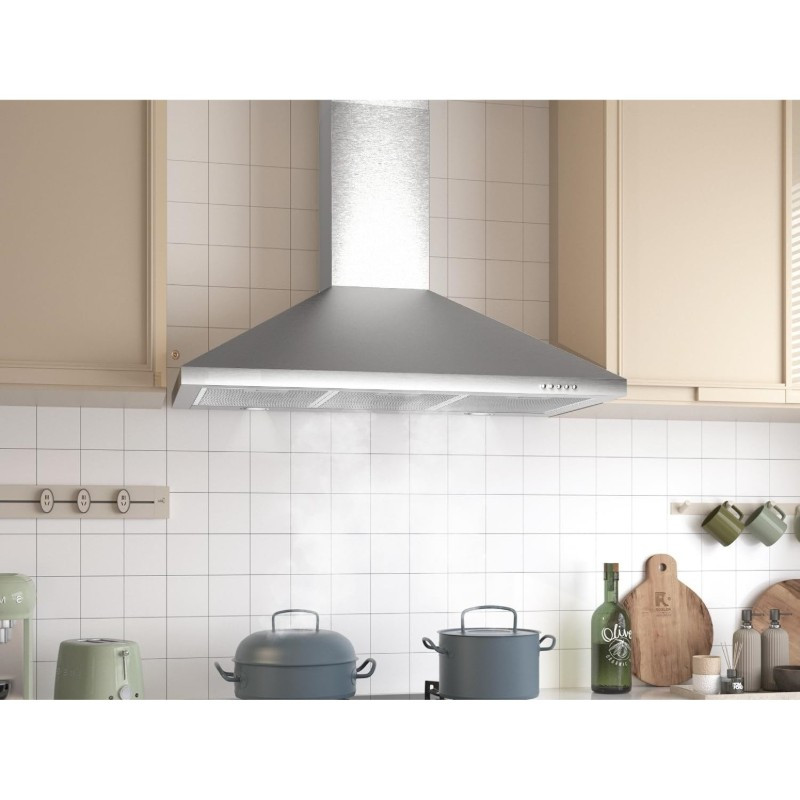 Campana Extractora Decorativa Inoxidable para Pared 90cm Mastermaid