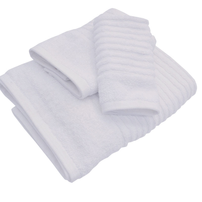 Toalla Stripe Blanca Spring