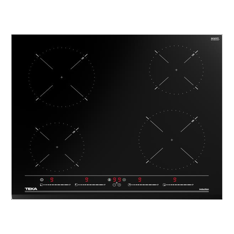 Cocina de Inducción con 4 Quemadores Vitrocerámica 60x51cm Teka