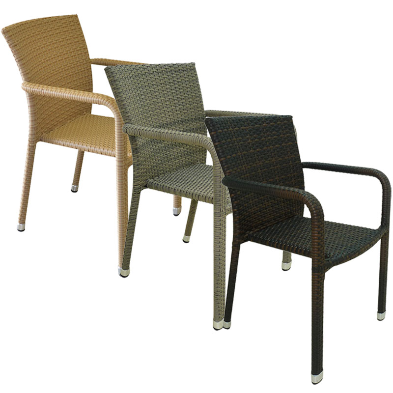 Silla Tejida con Brazos Wengue Cancún