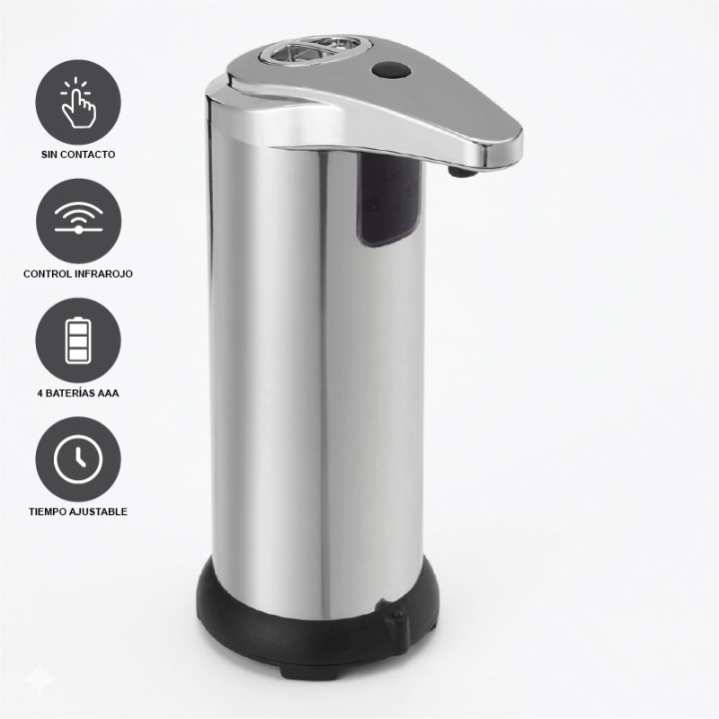 Dispensador Para Jabón Líquido  con Sensor 250ml