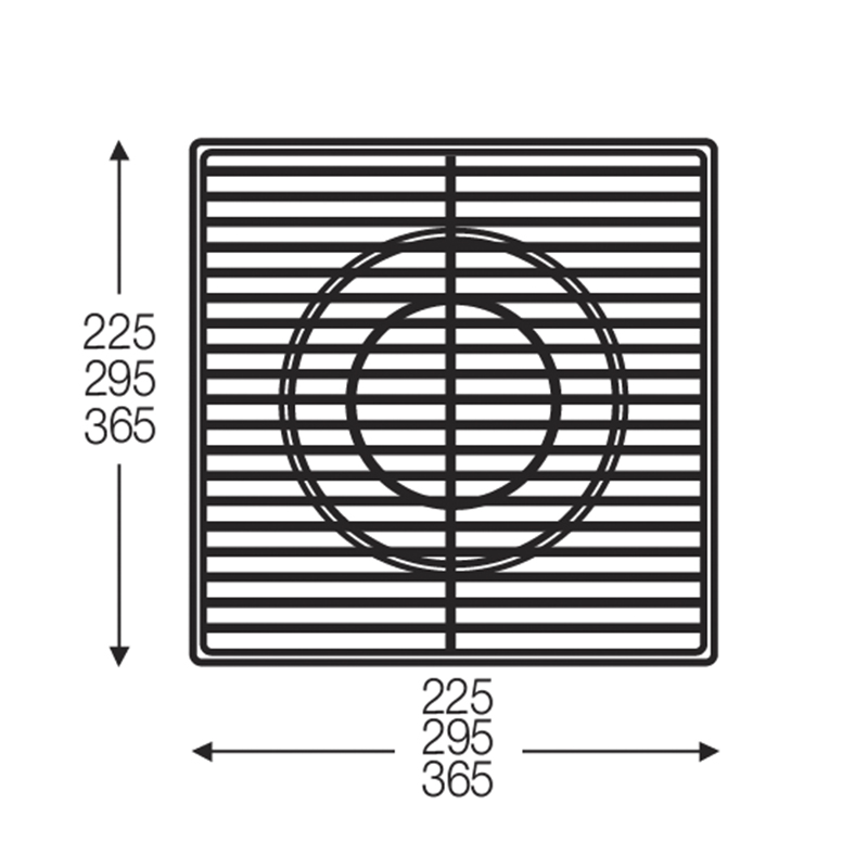 Extractor de Aire Helicoidal con Rejillas Mastermaid 