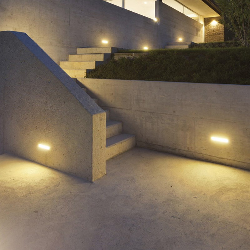 Lámpara Empotrable de Piso 24 leds para Exterior Aluminio Oxidal