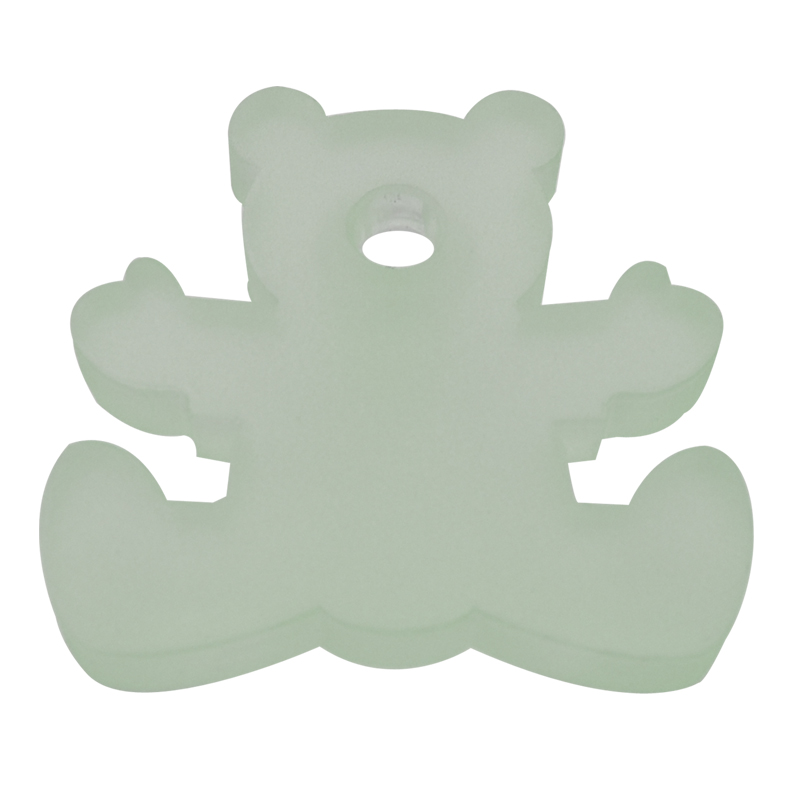 Pomo Oso Acrílico de 5x4 cms. AyB
