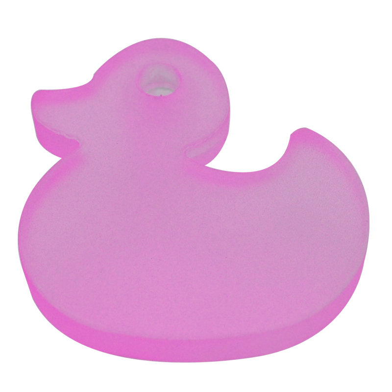 Pomo Pato Acrílico de 4.5x5 cms. AyB