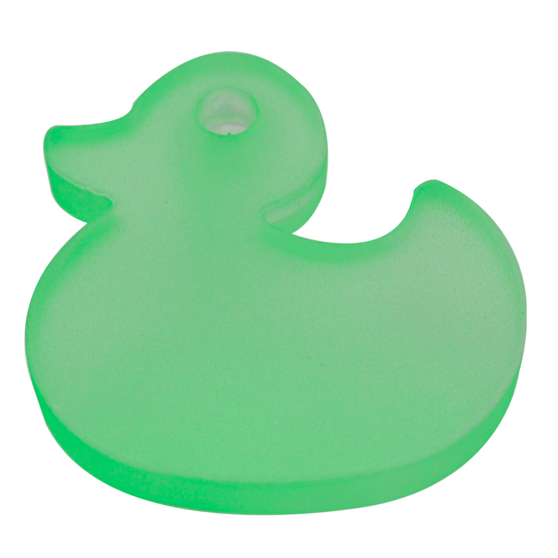Pomo Pato Acrilico de 4.5x5 cms. AyB