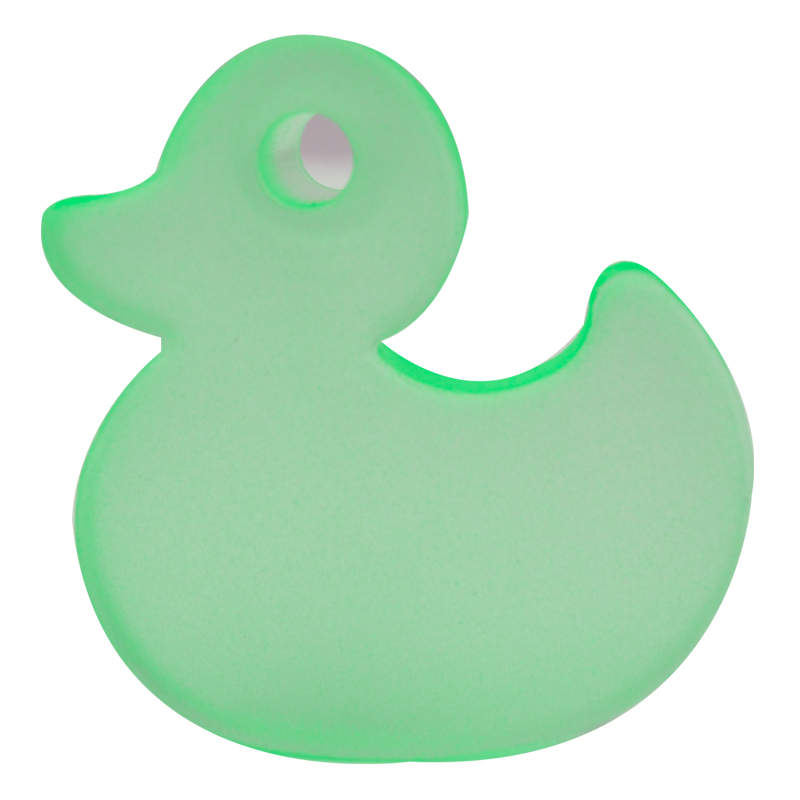 Pomo Pato Acrilico de 4.5x5 cms. AyB