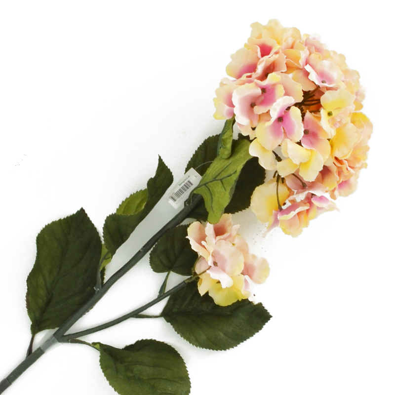 Flor Hortensia Grande Crema