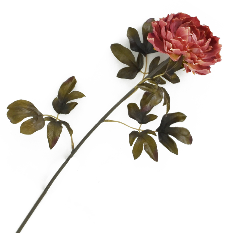 Flor Peonia Pequeña Salmon 