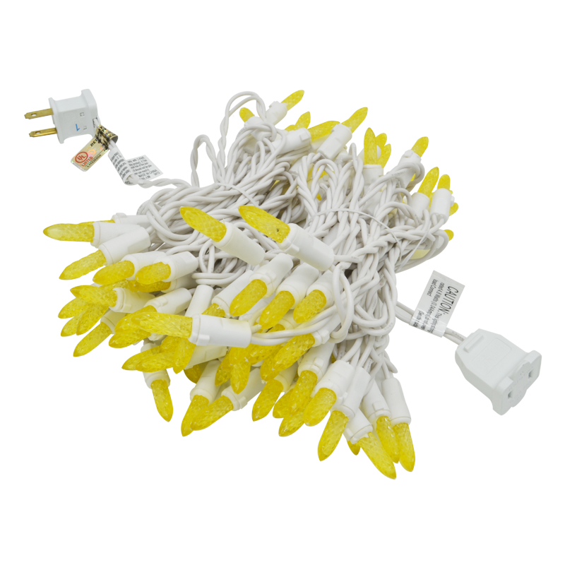 Luces Icicle x 100LED Luz Amarilla de 264cm