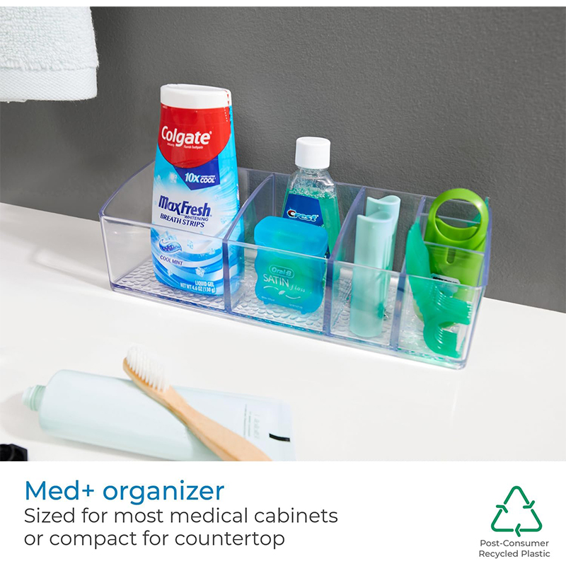 Organizador Med Transparente para Botiquín de 23cm Interdesign