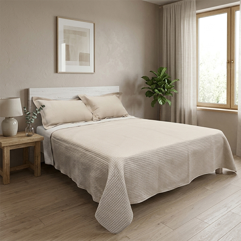 Sobrecama Beige Chateau