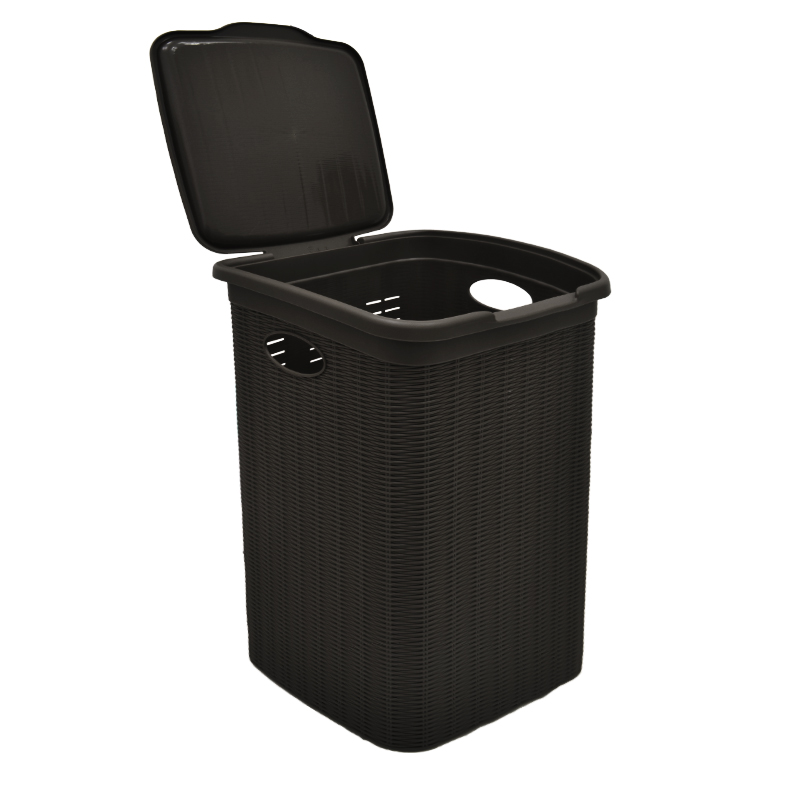 Cesto Elegante Café Oscuro de 50 Litros Stefanplast