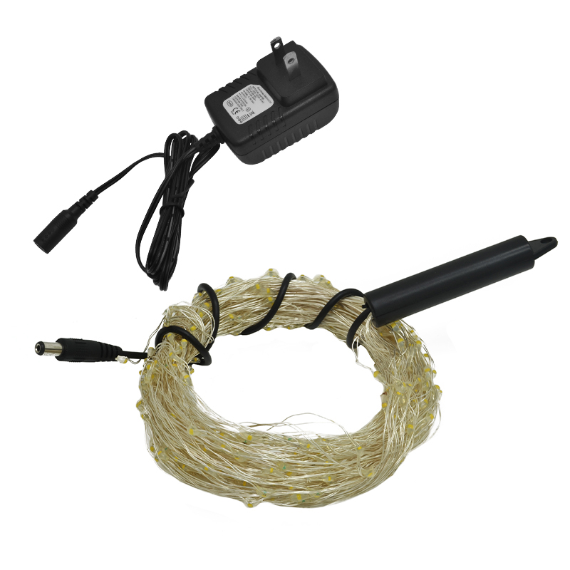 Luces Amarillas Enredaderas Intermitentes con 360 Led  de 3mt