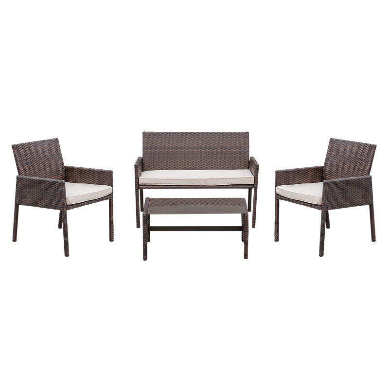 Mueble de Patio Capri Wengue de 4 Piezas Almacenes Boyacá .variedad