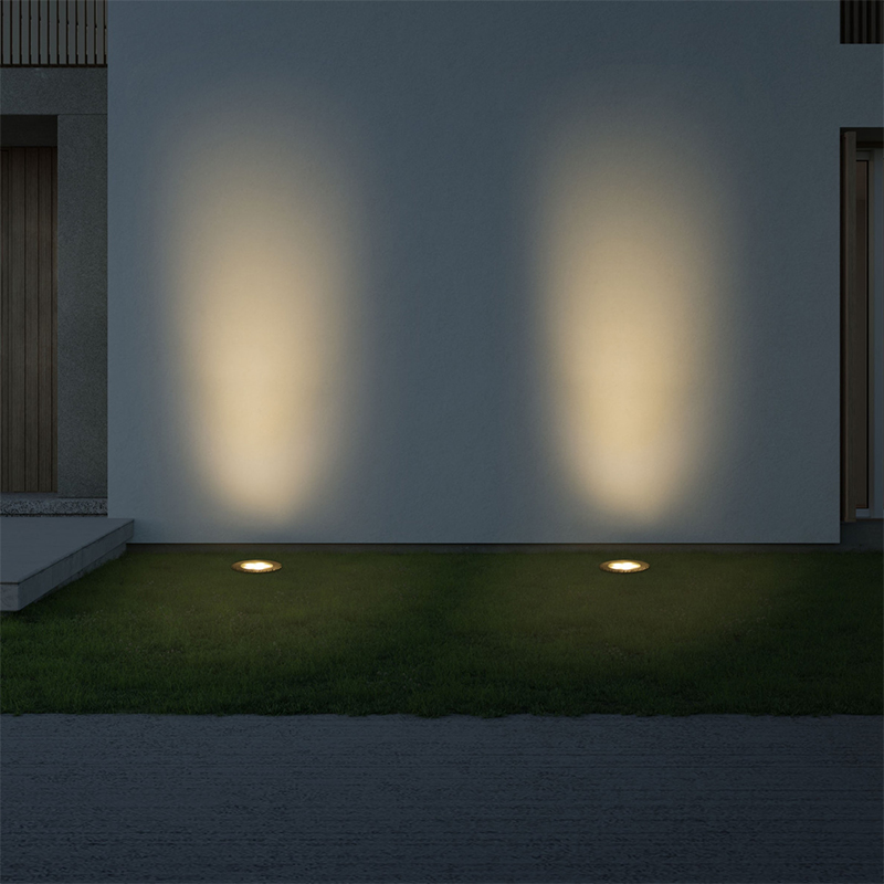 Lámpara de Piso Empotrable Luz Cálida de 6 Leds