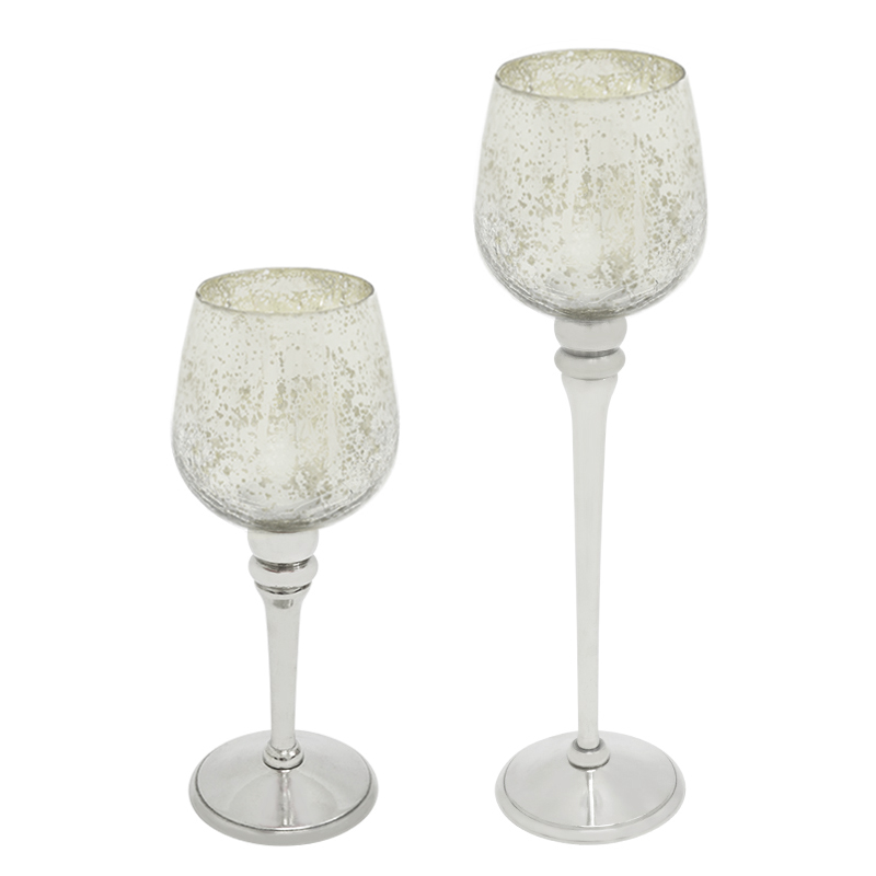 Candelabro de Vidrio en Set de 2 Piezas Almacenes Boyacá