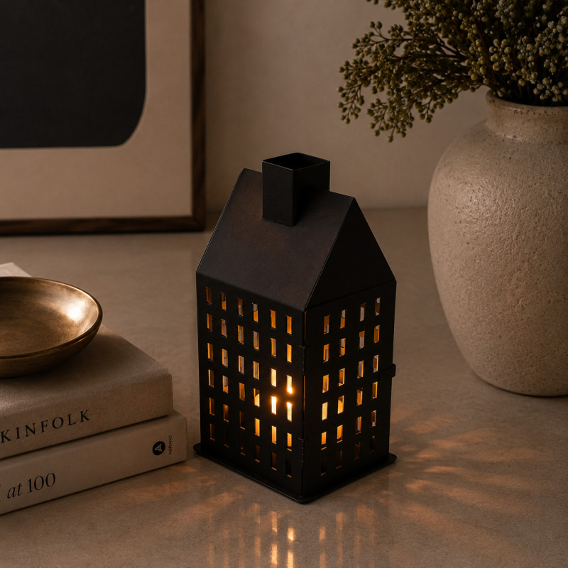 Farol con Diseño de Edificio Negro Concepts