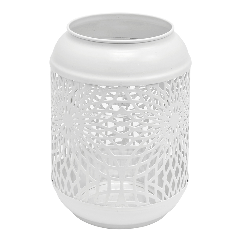 Farol Porta Vela Blanco 