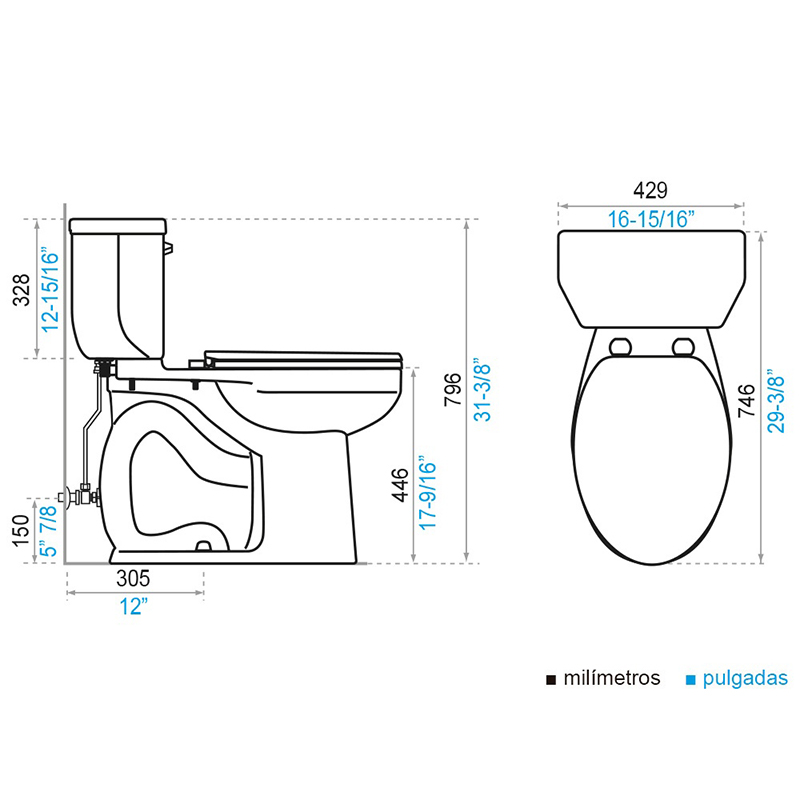 Inodoro Greco Lever Blanco