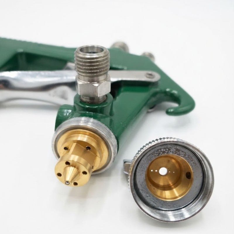Pistola p/pintar 400 ml SILK® F-75G gravedad verde