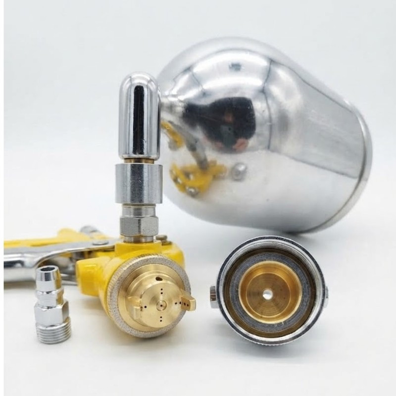 Pistola p/pintar 400 ml SILK® F-75G gravedad amarillo