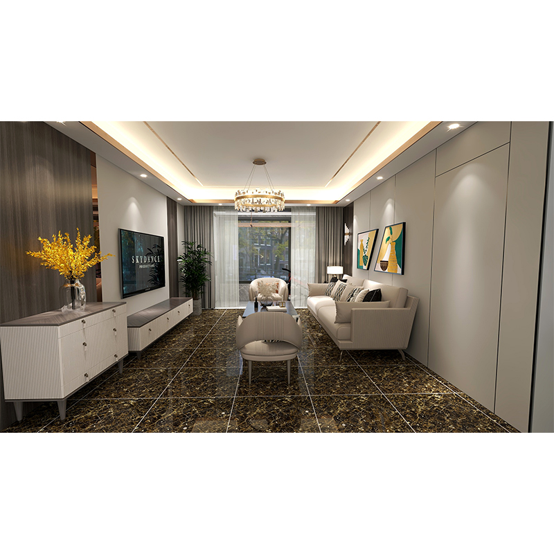 Porcelanato Emperador Oscuro Brillante 60x60cm