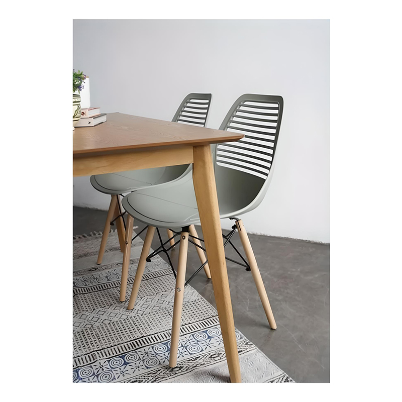 Silla Orb con Patas de Madera Turquesa