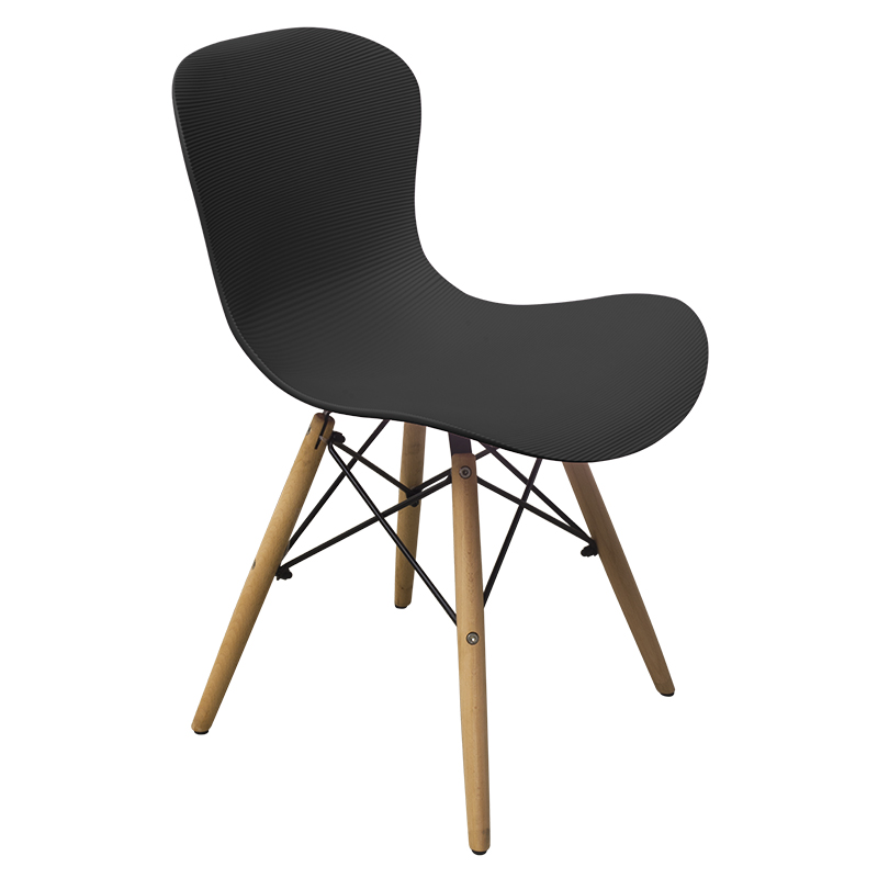 Silla Stripes Madera Negra