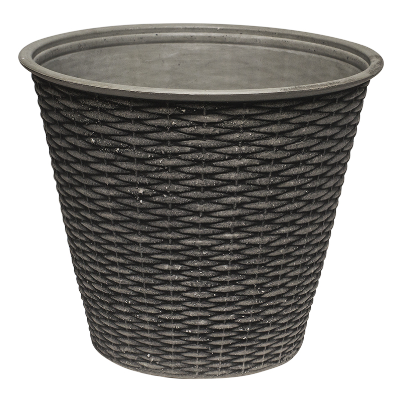 Macetero Basket  Gris    Negro 