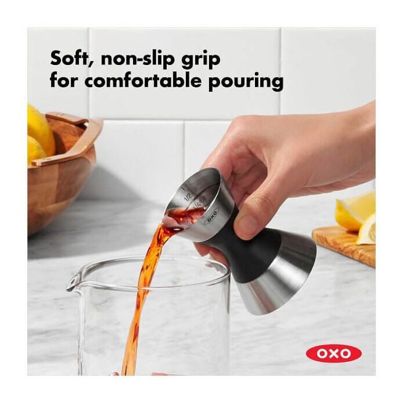 Medidor Doble Inoxidable Oxo