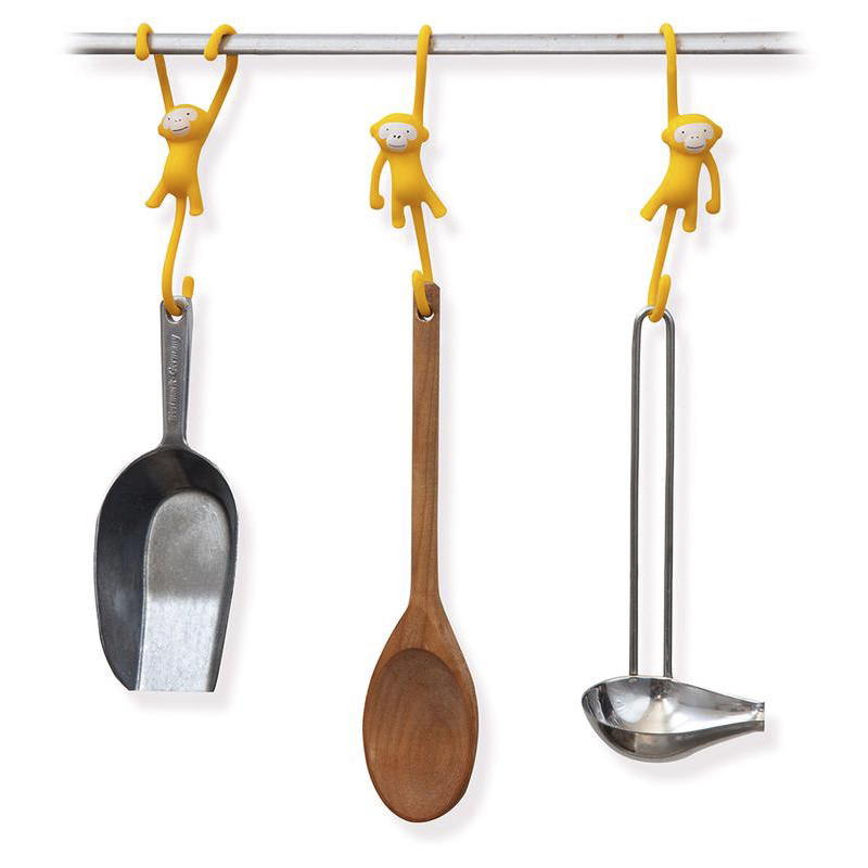 Gancho Colgante Amarillo para Utensilios Monkey