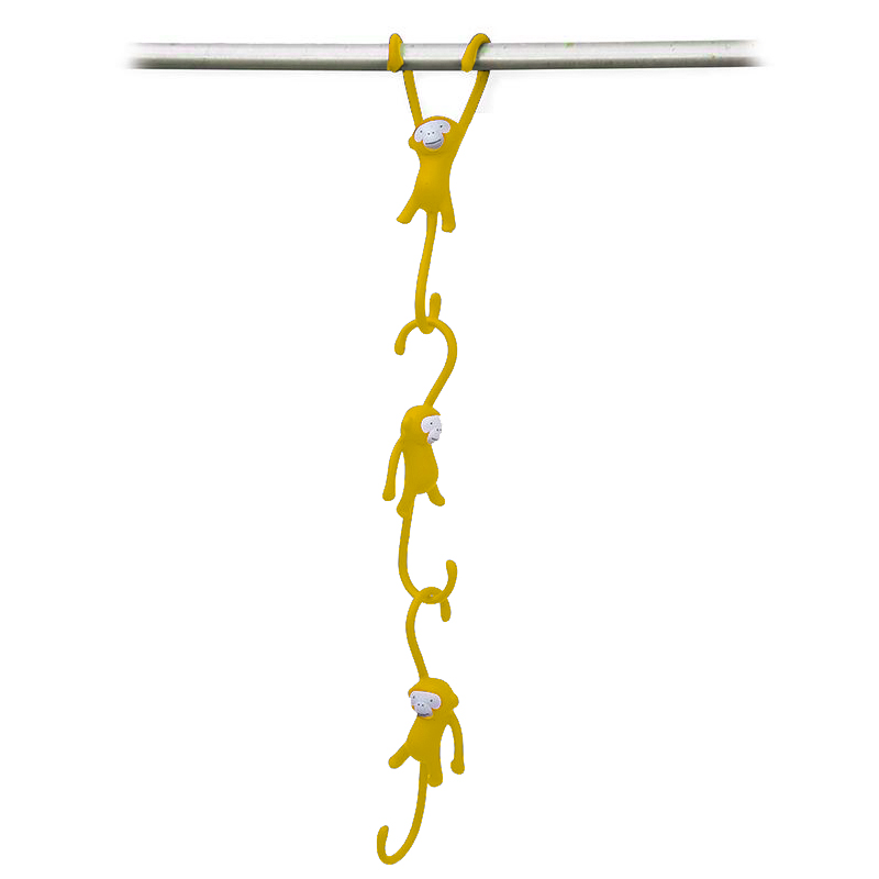Gancho Colgante Amarillo para Utensilios Monkey