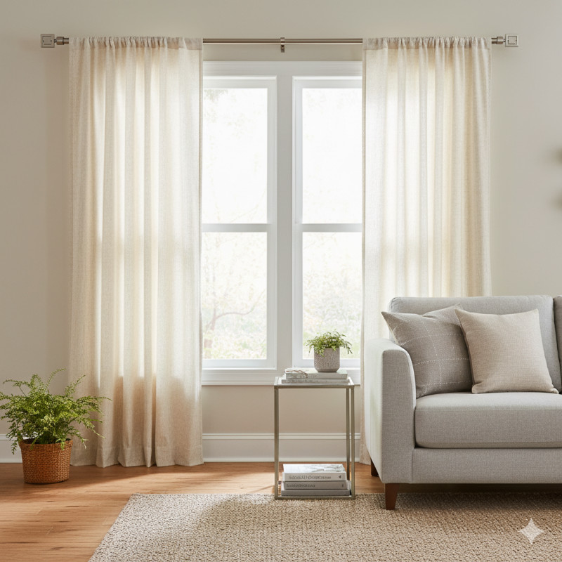 Varilla para Cortinas Astro Níquel Spring