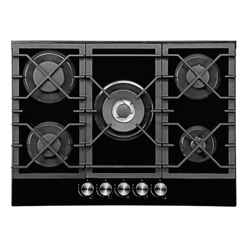 Cocina a Gas con 4 Quemadores + 1 Triple Llama 70x51cm Mastermaid