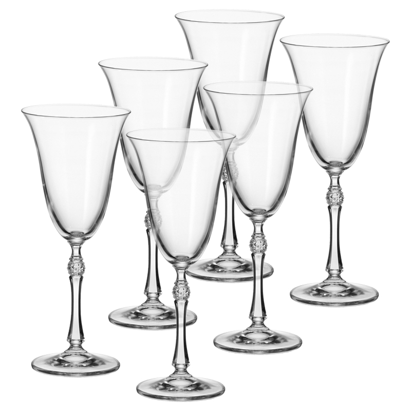 Copas de Cristal Parus 6  Piezas Bohemia