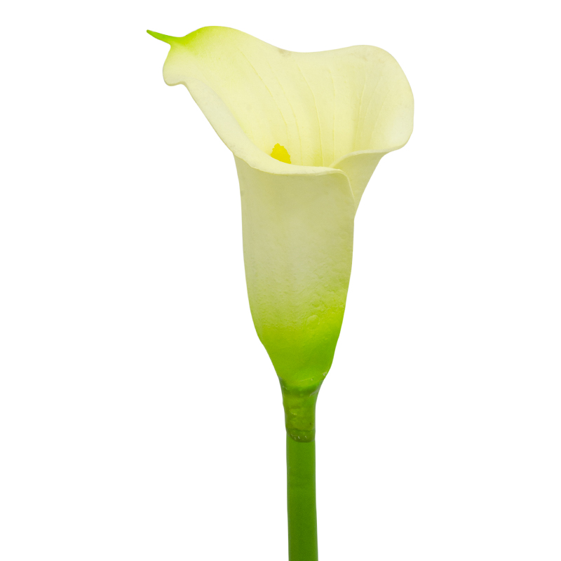 Flor Calla Cerrada Amarilla 70cm