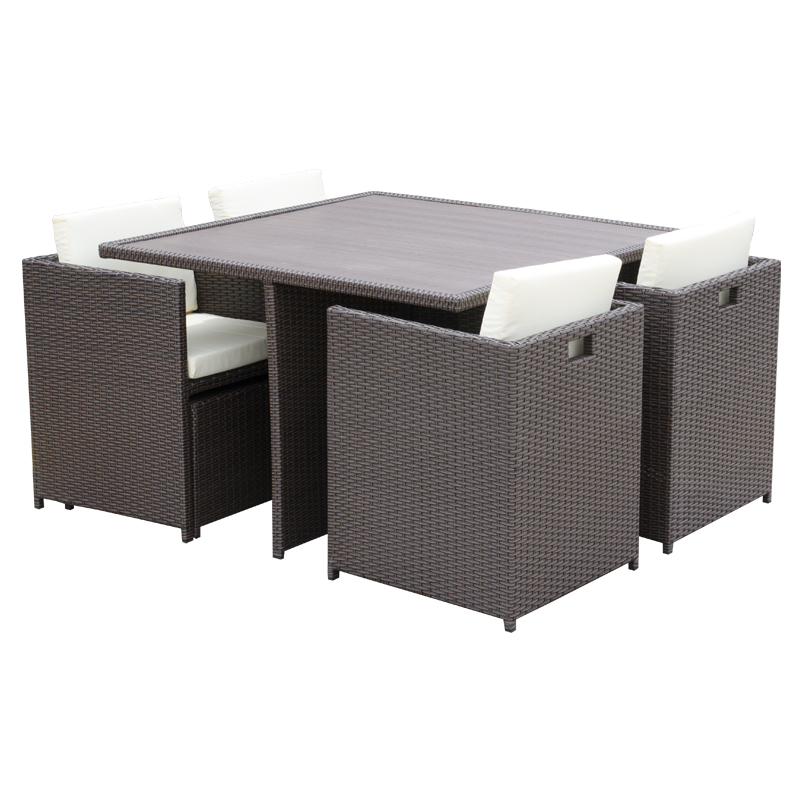 Comedor de Patio Wards Wengue de 9 Piezas