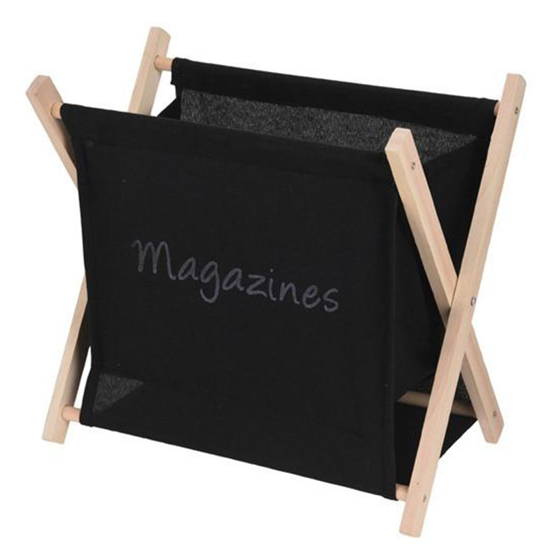 Porta Revista de Tela y Madera