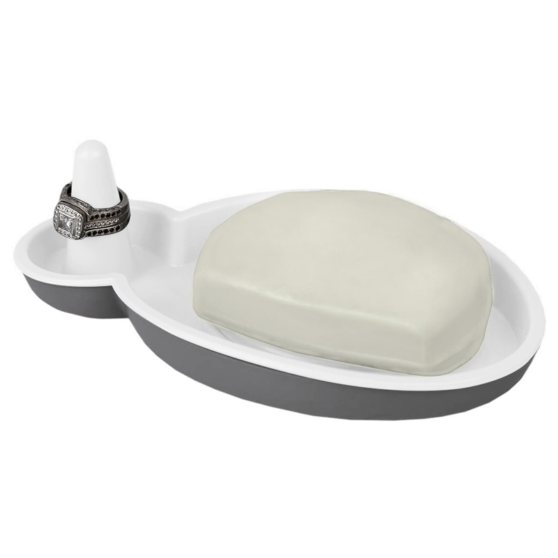 Jabonera con Porta Anillo 