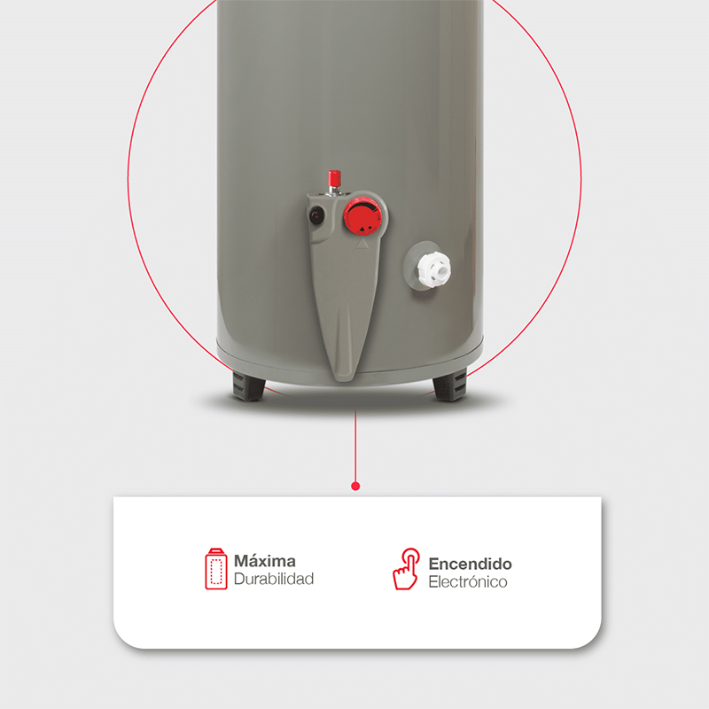 Calentador de Agua 20 Galones a Gas Rheem