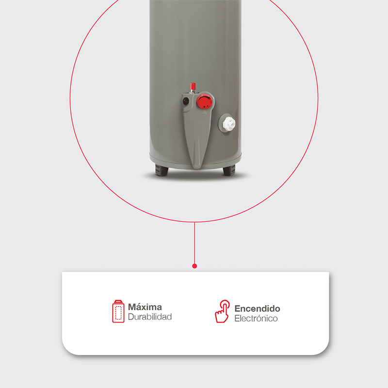 Calentador de Agua 40 Galones a Gas Rheem