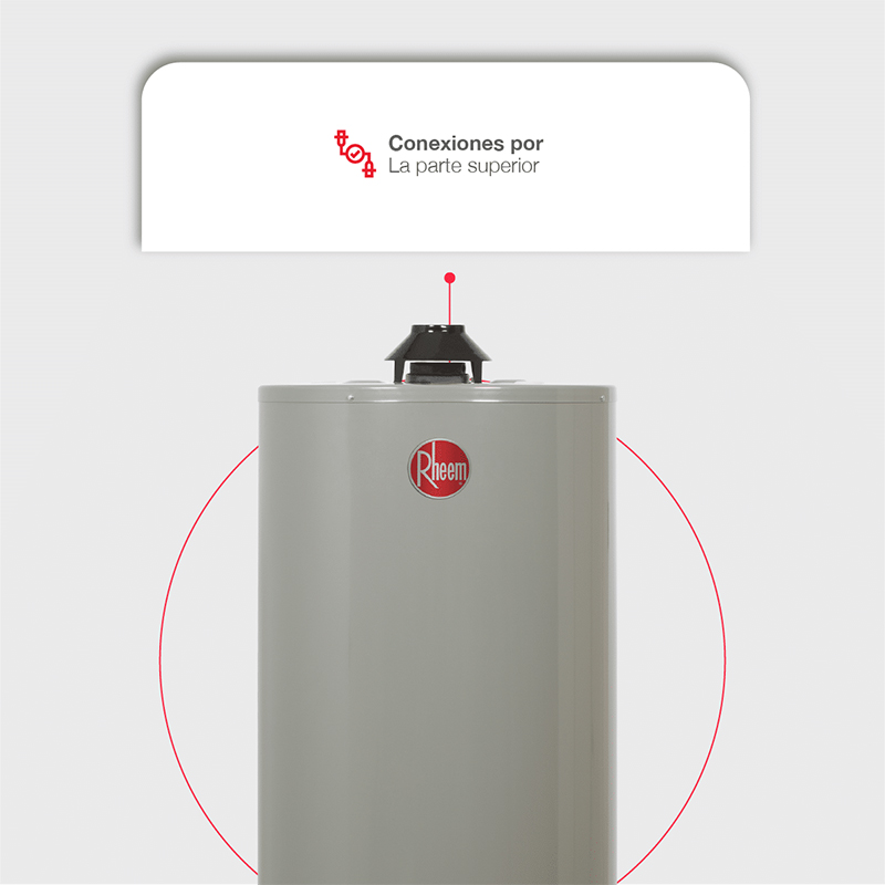 Calentador de Agua 40 Galones a Gas Rheem