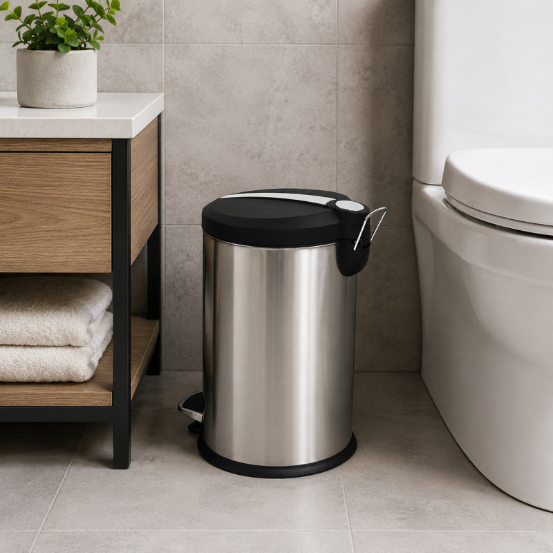 Tacho Redondo de 12 Litros con Pedal