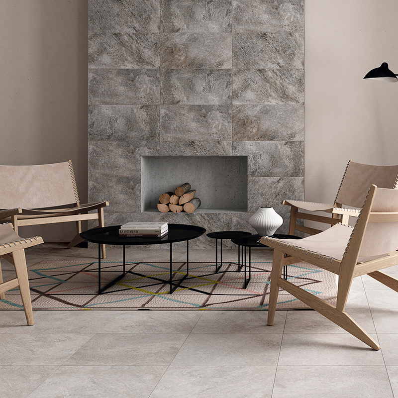 Porcelanato Alamo Antideslizante Grafito 30x60cm Hecho en España