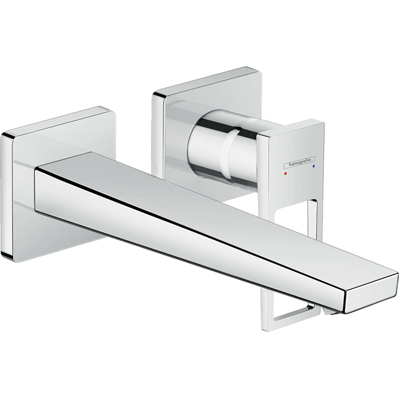 Grifería de Pared para Lavamanos Cromo Metropol Loop Hansgrohe