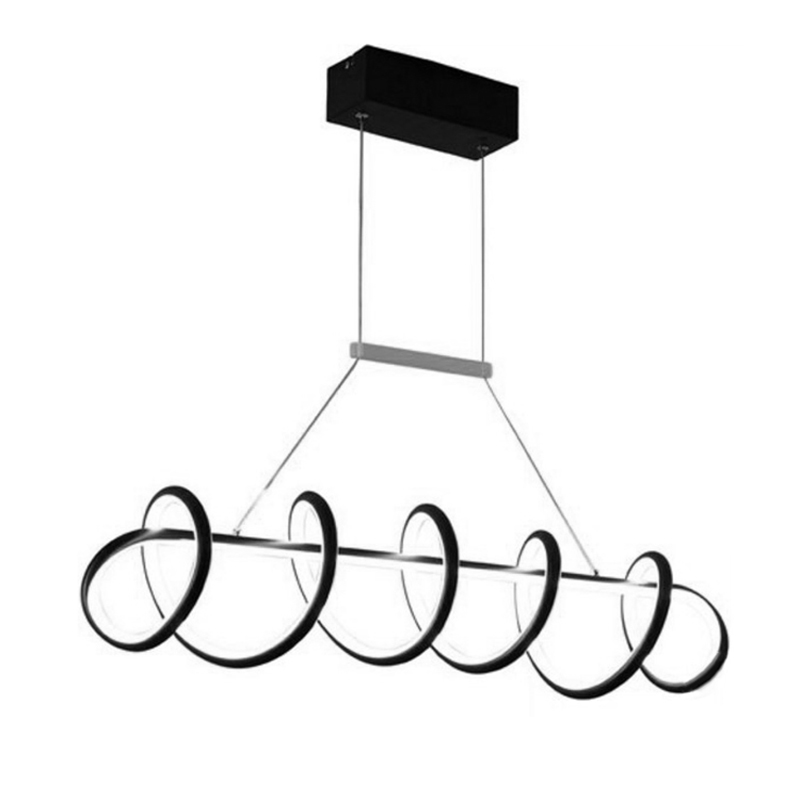 Lámpara de Techo Negra Strip Led 