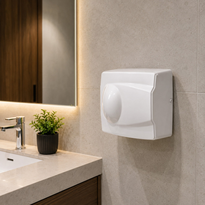 Secador de Mano Automático Blanco 1500w