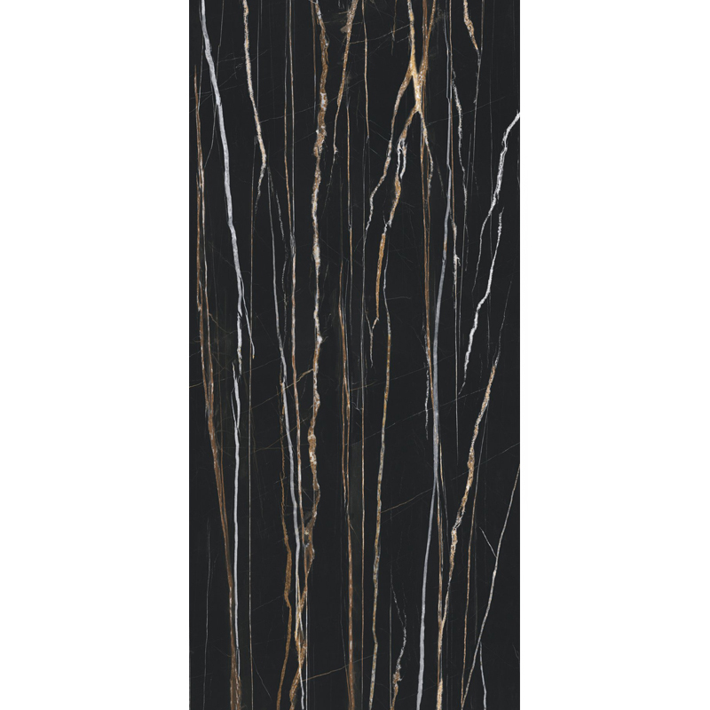 Porcelanato Daren Noir Pulido 120x260cm 7mm Hecho en España